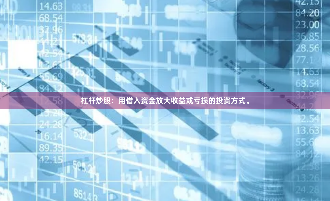 杠杆炒股：用借入资金放大收益或亏损的投资方式。